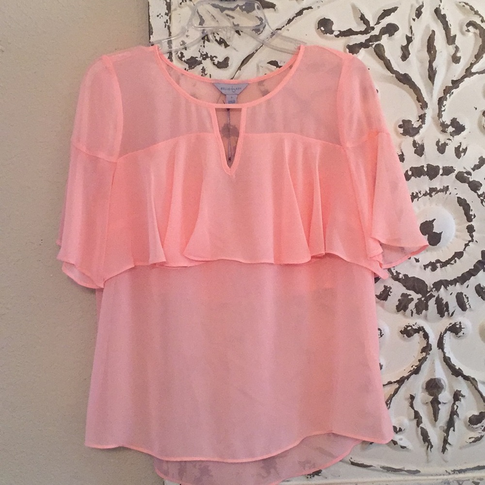 Belle Sky Blush Blouse